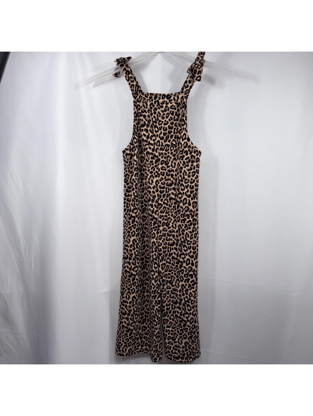 Lily Bleu Girls 10 Leopard Print Wide Leg Jumpsuit